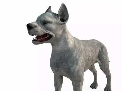 Mammalian hunting dog 3D model