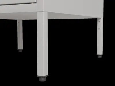 Tall Cabinet Locker Low-poly 3D model