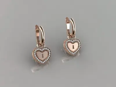 Earrings 06 3D print model