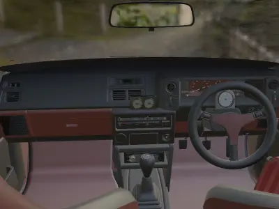 toyota corolla sprint trueno ae86 Low-poly 3D model