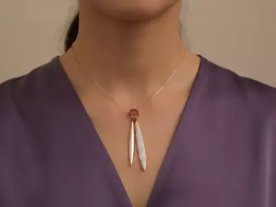 The Sun Dancer Pendant jewelry 3D model - for Her 3D print model