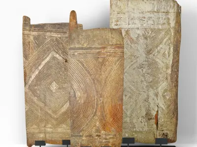 Old Igbo Grain Doors 3D model