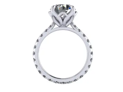 Women Diamond Ring R7 3D print model