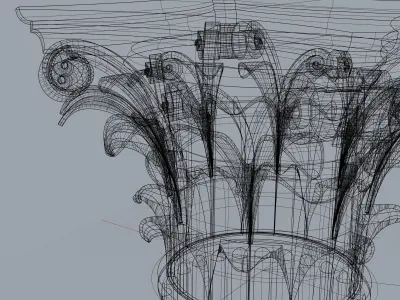 Corinthian Capital 3D model