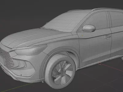 BYD Song Pro DM 2023 low poly  3D model