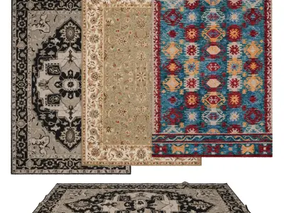 Rugs No 636 Low-poly 3D model