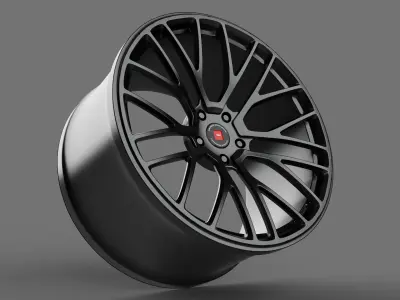 ISPIRI FFP1  WHEEL RIM 3D MODEL AR VR LOW AND HIGH POLY 3D print model