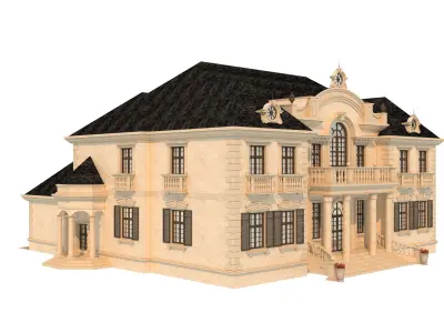 architecture luxury villa  3D model