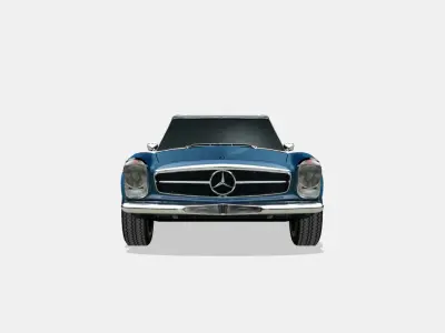 Mercedes-Benz SL-Class 1968 Low-poly 3D model