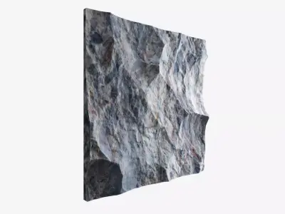 100-RockPanel rock on wall transparent 3D model