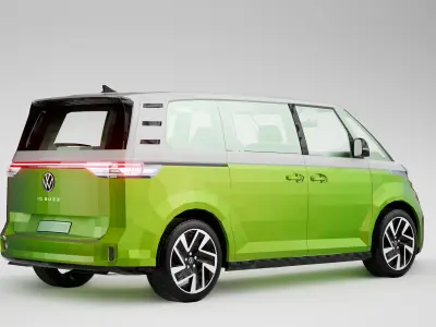 Volkswagen ID Buzz  Low-poly 3D model