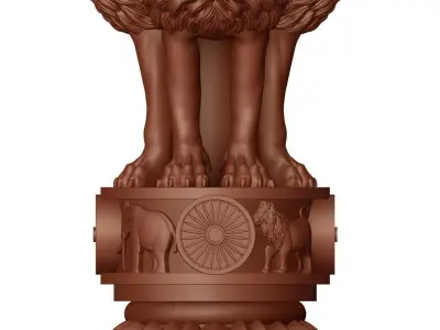 Ashoka Stambh-National Emblem Of India 3D print model