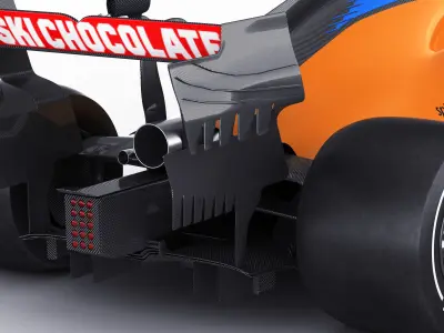 F1 2020 McLaren MCL35 3D model
