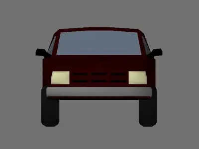 Cherry Pickup Truck 3D model