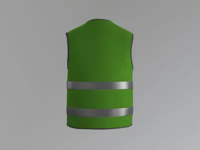 Worker Vest Low-poly 3D model