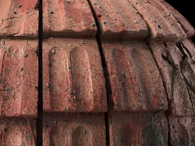 Roof Tile Materials 50- Concrete Roofing by Sbsar generator Texture