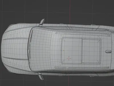 BYD Song Plus EV 2021  low poly 3D model