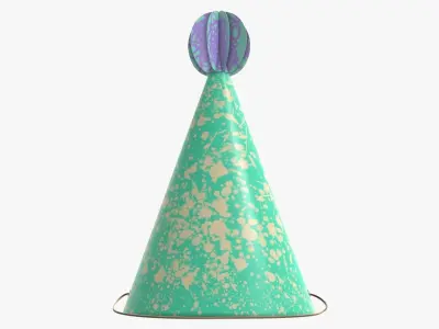 Party funny hat 02 3D model