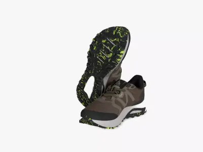 New Balance 327 Feminino Begie Low-poly 3D model