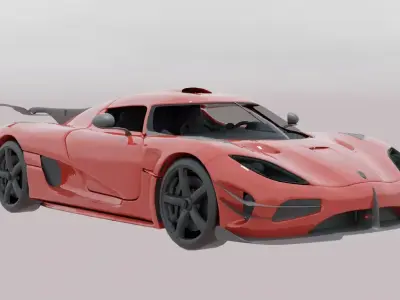 Koenigsegg Agera rigged 3D model