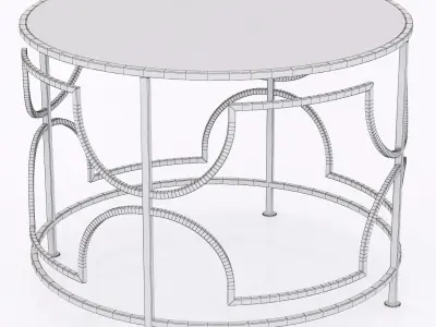 Cyan Designs Edged Rhombus Table 3D model