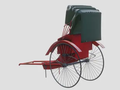 Hong Kong Rickshaw 3D model