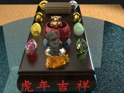 Chinese monk kid   3D model