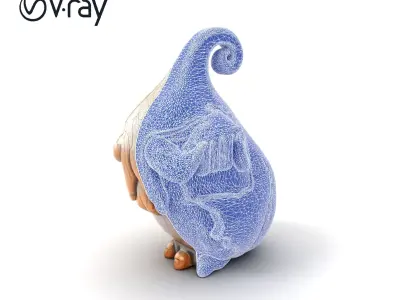 Pre-Raphaelite Scene with Romantic Medieval Elements model pack Low-poly 3D model