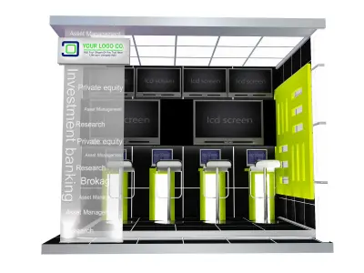 Booth Exhibition Stand a577 3D model