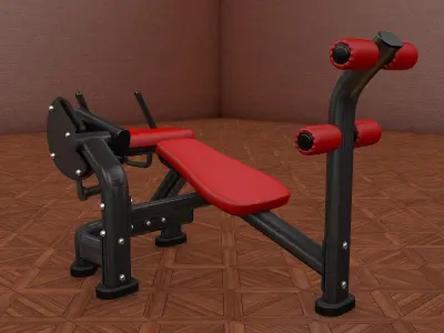Gym AB Bench Machine 3D model