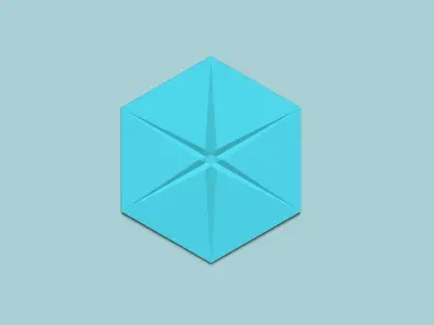 Hexagonal Wall Panel A19 Star - Interior Design Decoration 3D print model