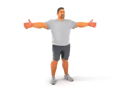 Casual Male Character model pack Low-poly 3D model