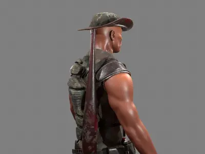 Freedom Fighter Free low-poly 3D model