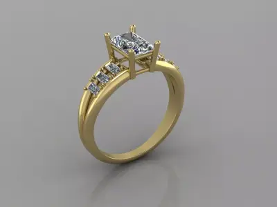 Rings 3D print model 20