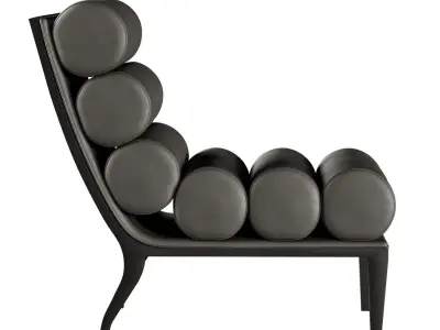 BAKER ARLO LOUNGE CHAIR 3D model