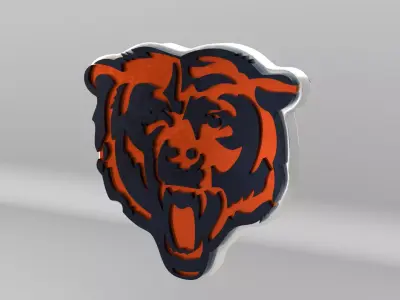 NFL Chicago Bears Logo 3D model