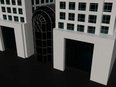 Dusit Thani Dubai Hotel 3D model