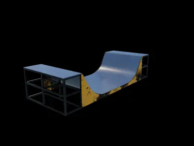  Huge Skate Pipe 3D model
