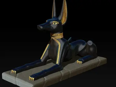 Anubis Shrine - CNC and 3D print model