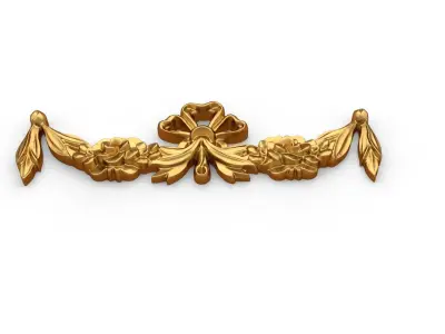 Classic carved decor ornament 402 3D model