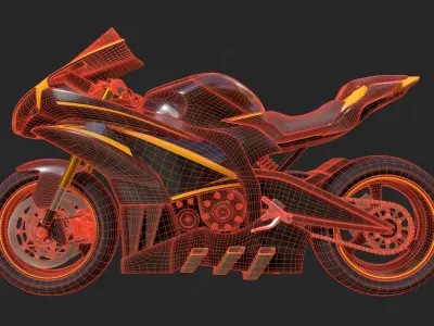 Sport Bike 3D model