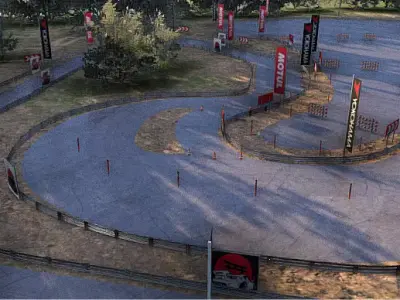 Realistic Drift Road 3D Model 3D model