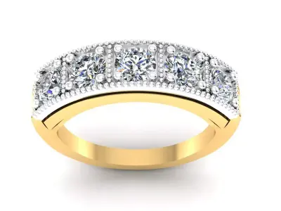 Band Ring 3D print model 115