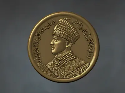 Antique coin 3D Relief  3D print model