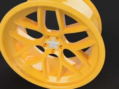 car rim 3D model 30