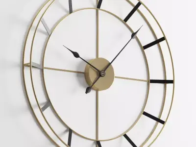 Wall Clock 2 free Free 3D model