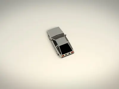 Low Poly Sports Car 04 Low-poly 3D model