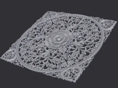 Carved Decor Ornament 3D print model purchase