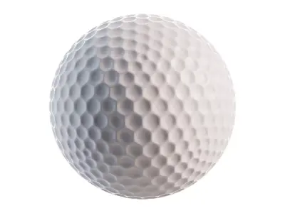 Golf ball 3D model 12