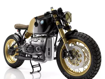 Cafe Racer R80 Motorcycle 3D model